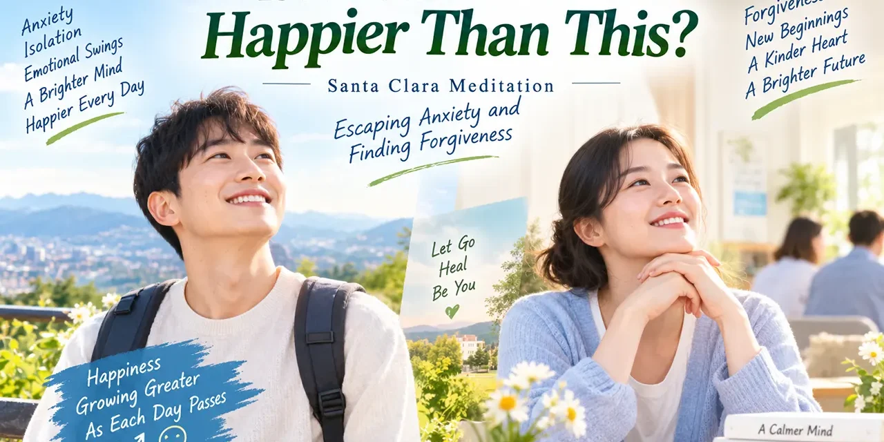 π€οΈ “Is It Possible to Be Happier Than This?” β Escaping Anxiety and Finding Forgiveness | Santa Clara Meditation
