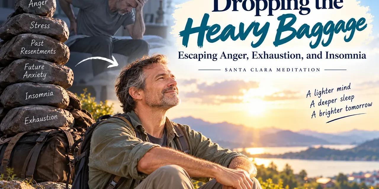 🛌 Dropping the Heavy Baggage: Escaping Anger, Exhaustion, and Insomnia | Santa Clara Meditation