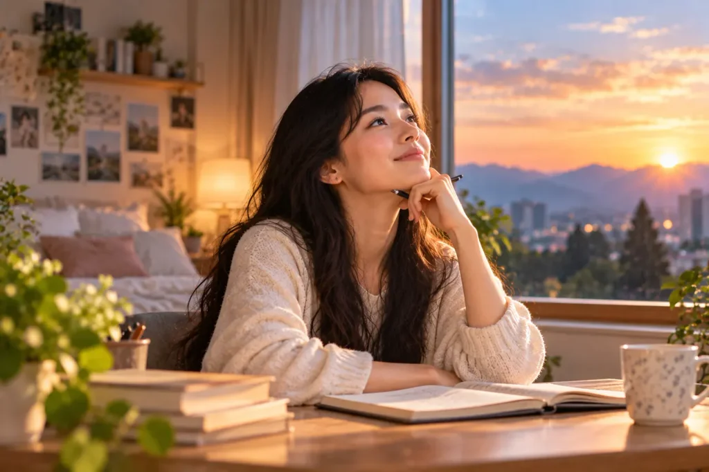 A young woman finding hope and healing severe childhood trauma and deep anger through mind subtraction at Santa Clara Meditation